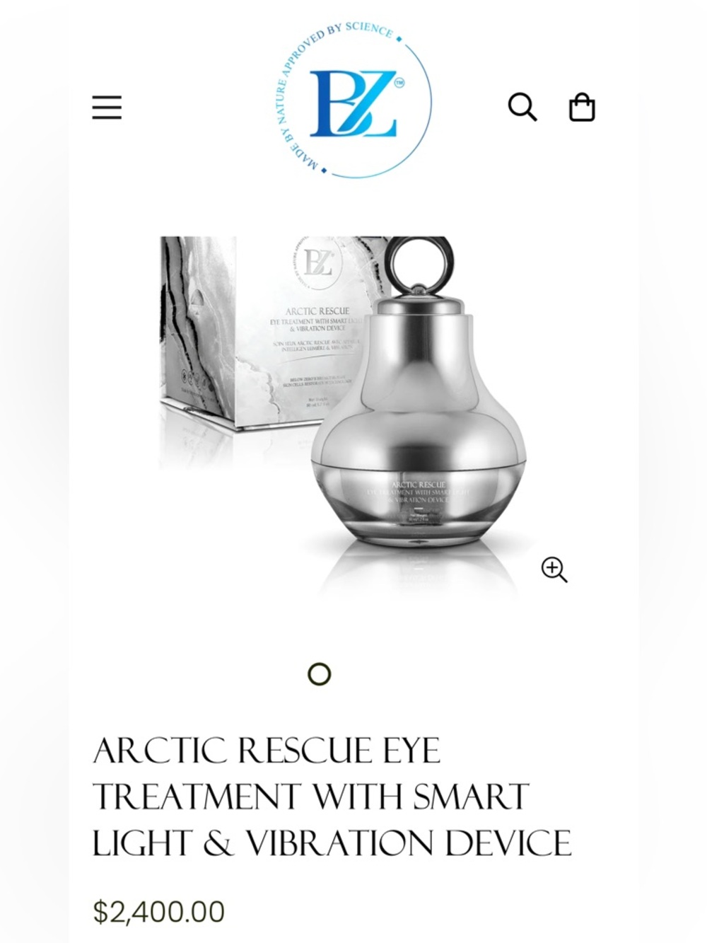 NIB- Sealed Arctic Rescue Eye Treatment with Red light vibration Device